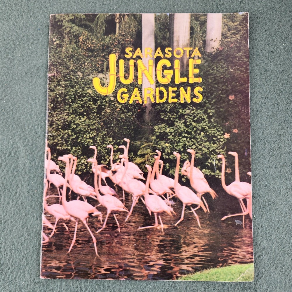 Vintage Souvenir Sarasota Jungle Gardens Picture Booklet